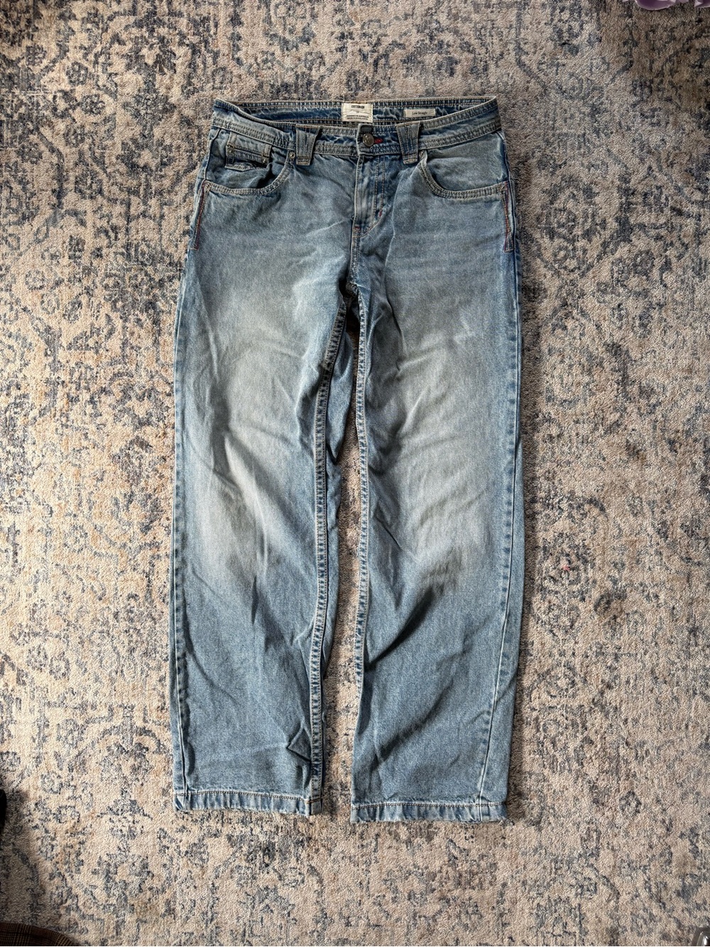 Cotton On Light Wash Relaxed Straight Jeans
